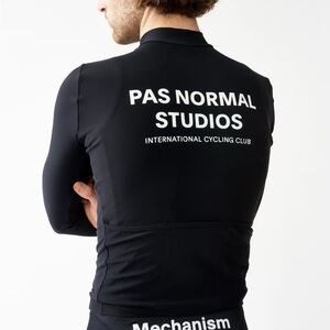 Pas Normal Studios Black Long Sleeve Thermal Jersey - Small